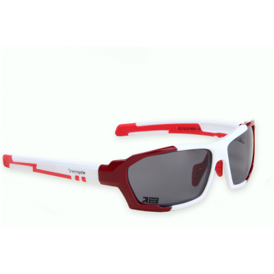 фото - Очки Green Cycle GC-GL8180 с тремя сменными линзами+футляр+чехол, бело-красный