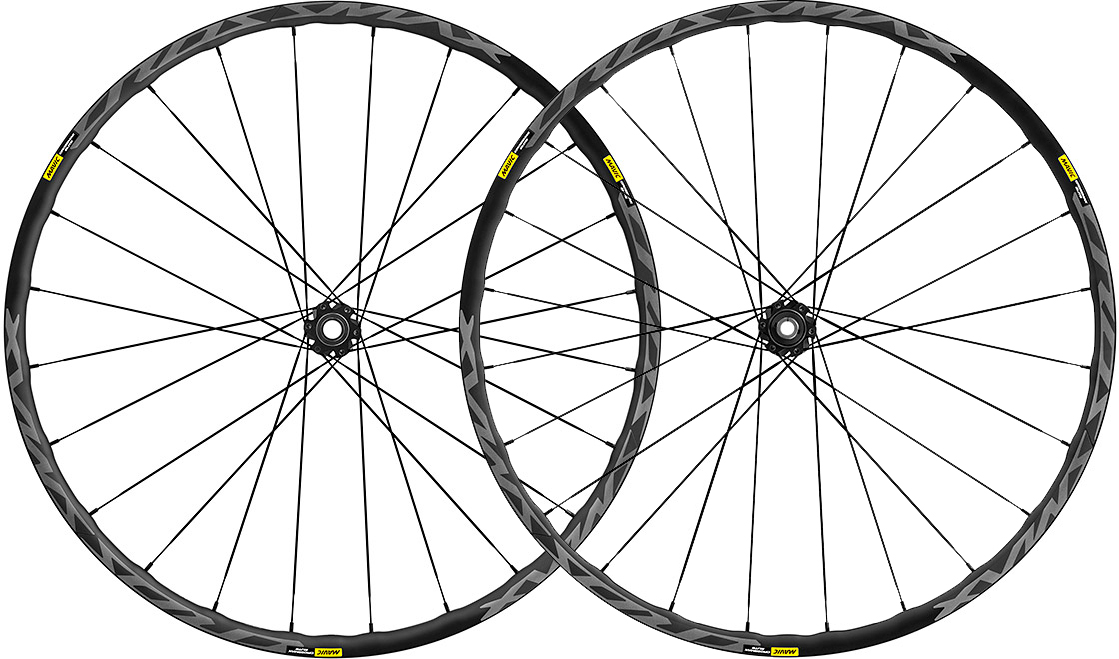 Колесо пер + зад 27,5 "МТБ Mavic CROSSMAX ELITE без покришки, безкамерні, під дискові гальма 6 болтів, ось 15 / 12мм з адаптерами QR 9мм