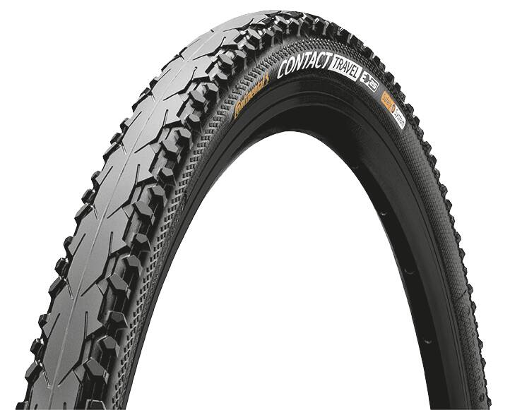 Покрышка Continental Contact Travel, 28" | 700 x 42C (40C) | 28 x 1.60, черная, не складная, skin
