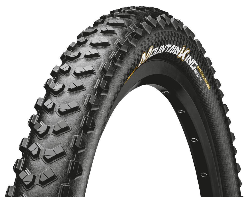 Покрышка бескамерная Continental Mountain King ShieldWall, 27.5 x 2.60, черная, складная
