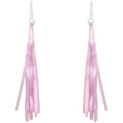 фото - Прикраса на кермо Green Cycle GCS-540 рожеві тканинні смужки