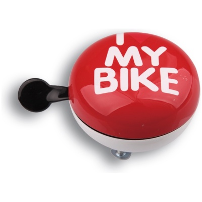 фото - Дінг-Донг Green Cycle GBL-458 I love my bike діаметр 80мм червоний