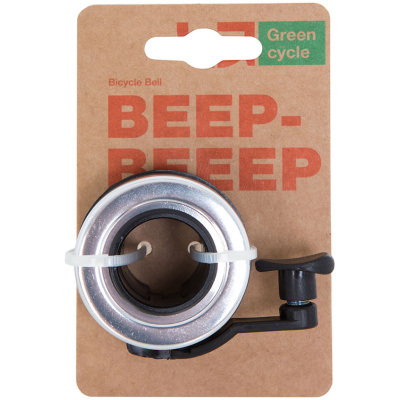 фото - Дзвінок Green Cycle GBL-543 сріблястий 45мм