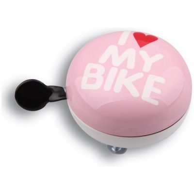 фото - Дінг-Донг Green Cycle GBL-458 I love my bike діаметр 80мм рожевий