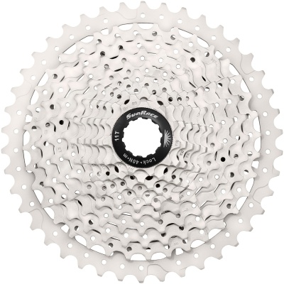 фото - Касета інд. 10-k 11-46T SUN RACE MTB MS3 metallic/silver