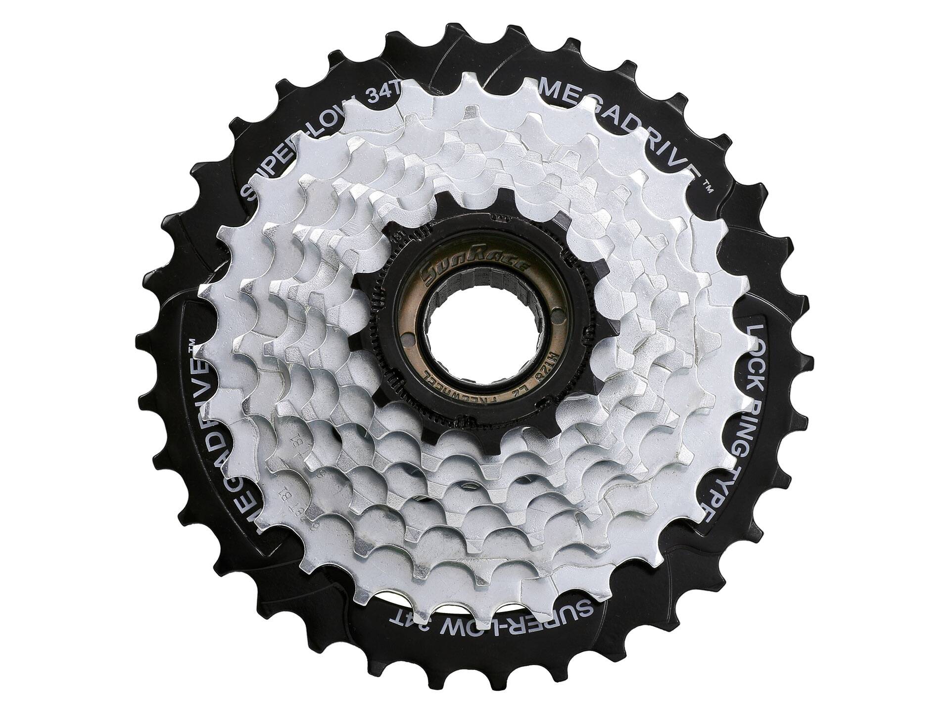 Трещітка інд. SUN RACE M56 8S, 13-34T, Zinc+Black