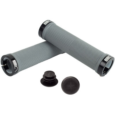 фото - Грипсы Green Cycle GGR-424 130mm серый с двумя черными замками