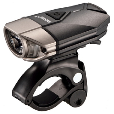 фото - Фара передня Infini Super Lava I-263P-Titanium+Black, 1 світлодіод 3W, 4 режими, USB кабель, з кріпл.
