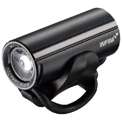 фото - Фара передня Infini MICRO LUXO I-273P-Black, світлодіод 3W, 4 режиму, USB кабель, з кріпл.
