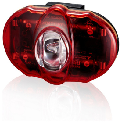 фото - Блималка задня Infini VISTA I-406R, 3 світлодіоди, 2 режими, 2x"AAA", з кріпл.