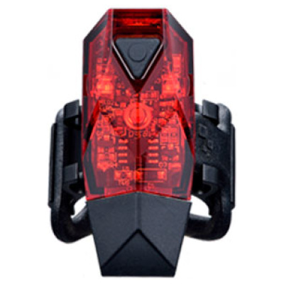 фото - Блималка задня INFINI Mini LAVA, USB, 3 діоди, 4 режими, USB кабель, з кріпл.