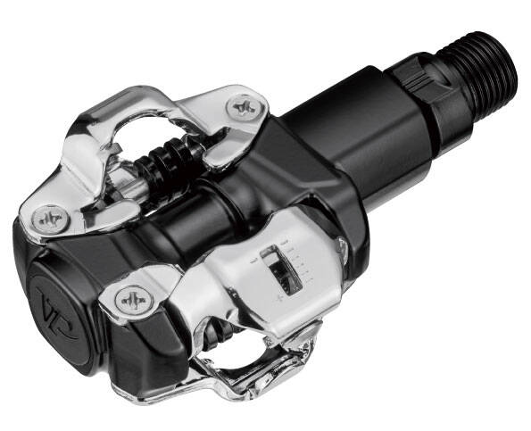 Педаль VP VX-1001 MTB ось 9/16"x20T фрезерованная, шариковые подшипники, в комплекте шипы
