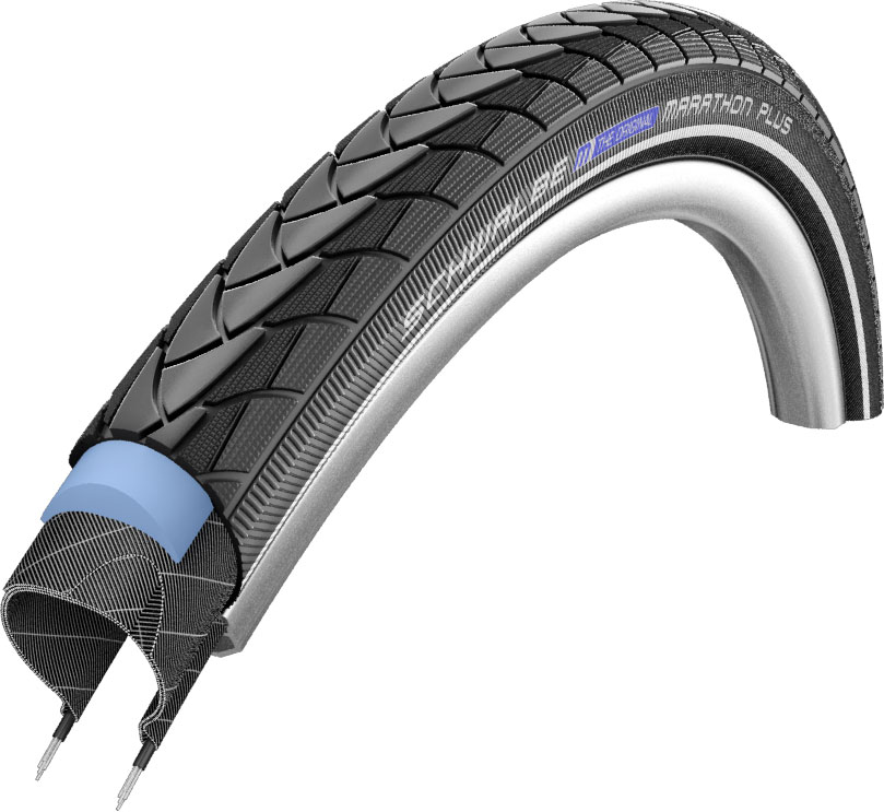 Фото Покришка 28×1.25 700x32C (32-622) Schwalbe MARATHON PLUS S-Guard Performance B / B + RT HS440 EC, 67EPI