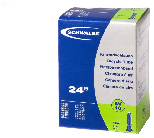Фото Камера 24″ (40/62×507) Schwalbe AV10 40мм EK AGV