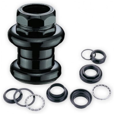 фото - Рульова колонка 1" VP VP-H692W, різьбова, d 22.2/30/27, 24 TPI, підшипники сепараторні, сталева, чорна