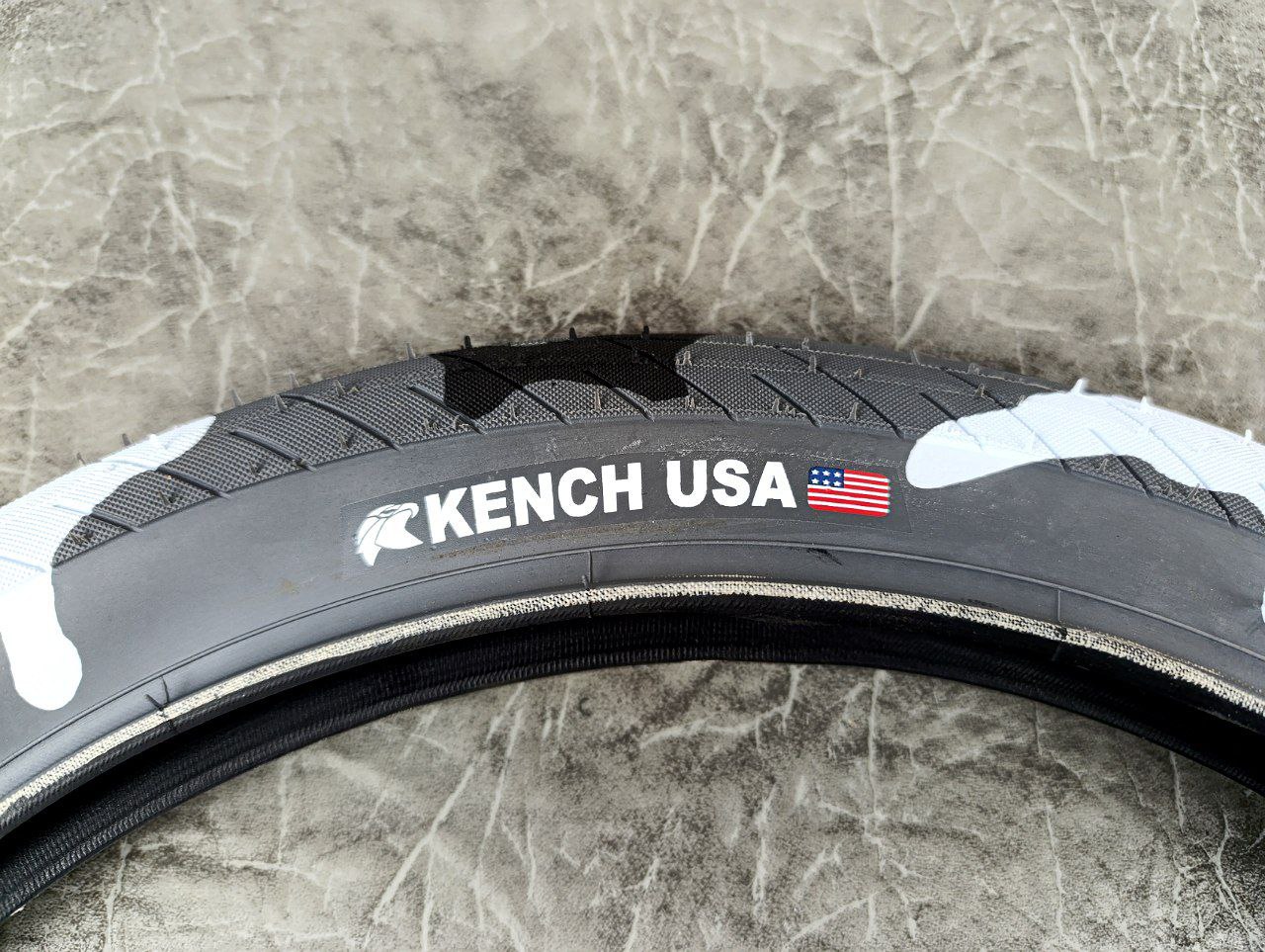 фото - Покришка BMX 20″ х 2.4 камуфляж білий