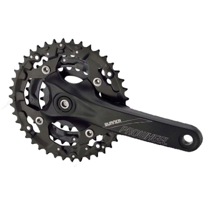 фото - Шатуны SQ PROWHEEL BURNER 401 N 44/32/22T под квадрат 170мм чёрные