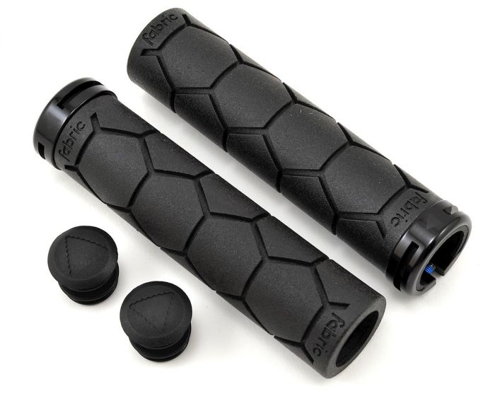 Гріпси Fabric Silicon Lock-on 135мм, силіконові з замком, чорні