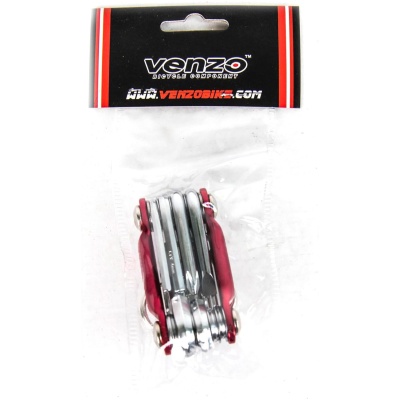 фото - Мультитул VENZO VZ-F33-010 червоний