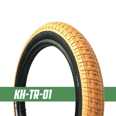 фото - Покрышка BMX Kench 20”x2.30 черная-желтая 22TPI
