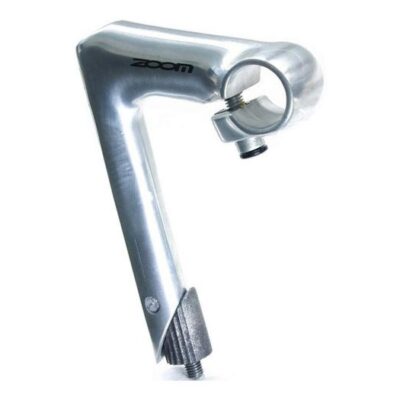 фото - Вынос руля ZOOM HE-C80D-2/ISO-C под резьбовую вилку 1" (22,2мм),  руль 25,4мм 80×150мм 17град алюмин. серебр.