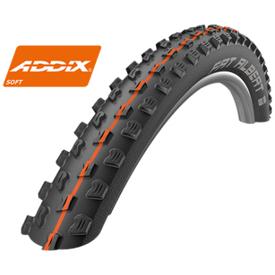 фото - Покришка 29×2.35 Schwalbe (60-622) FAT ALBERT FRONT SnakeSkin, TL-Easy, Evolutoin Folding B/B-SK HS477 Addix Soft 67EPI EK