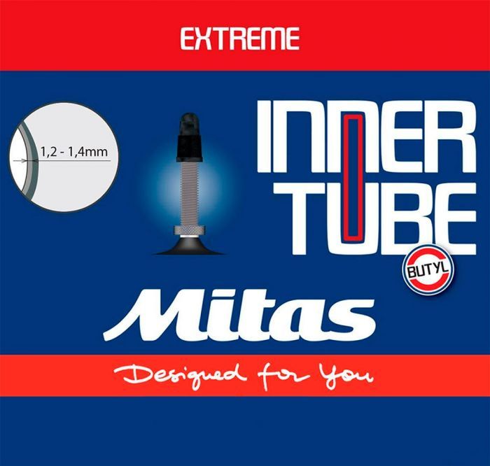 Фото Камера 26" x 2.10-3.00" (54/75×559) FV 47мм Mitas (RUBENA) EXTREME D11-X SBC, толщина стенки 1,2 mm