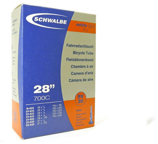 Фото Камера 28" (18/25×622/630) Schwalbe SV20 60 мм Extra Light EK