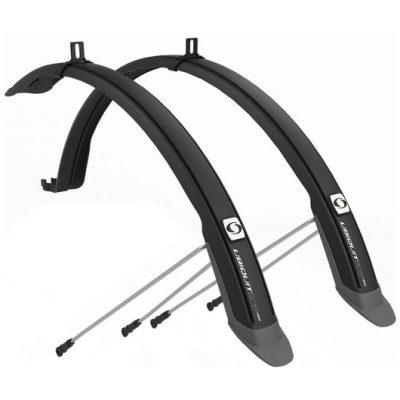 фото - Комплект крыльев 28" SIMPLA Ubiquit SDS 45mm, с брызговиками, чёрные