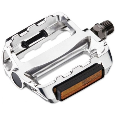 фото - Педалі VP VP-469 9/16, BO, BS, Burnished Silver, BS, K-Mark, # 8 ED Black Axle