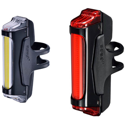 фото - Комплект блималок  Infini SWORD I-461WR1-Black, 5 режимів, USB кабель, з кріпл.