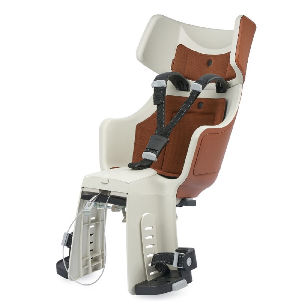 Детское велокресло на багажник Bobike Seat Exclusive Tour Plus Frame Safari chic with LED safarichik