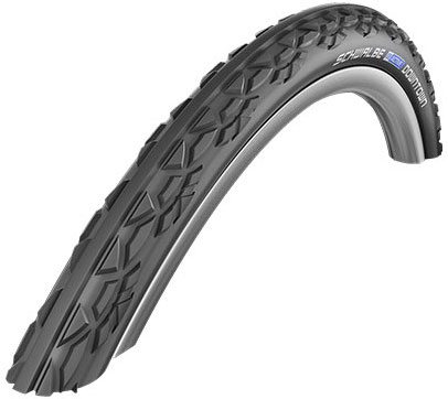 Фото Покришка 24×1.00 (25-540) Schwalbe DOWNTOWN HS342 K-Guard GR/B 2grip GRC, 50EPI