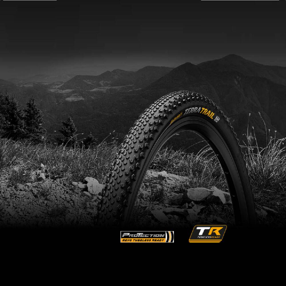 Покришка безкамерна Continental Terra Trail ProTection 28" | 700 x 40C | 28 x 1.50 black/cream , складана skin