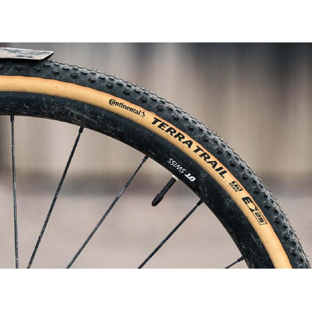 фото - Покрышка бескамерная Continental Terra Trail ProTection 28″ | 700 x 40C | 28 x 1.50 black/cream , складная skin