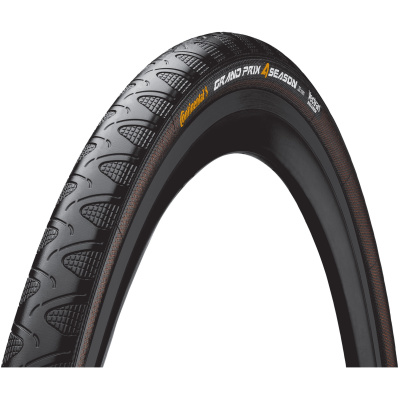 фото - Покрышка Continental Grand Prix 4 Season 28″ | 700 x 23C черная, складная, skin BlackEdition