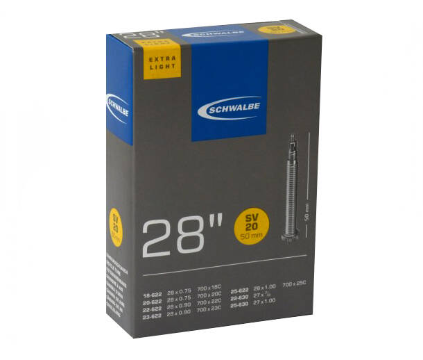 Камера 28" (18/25-622/630) Schwalbe SV20 50мм Extra Light EK