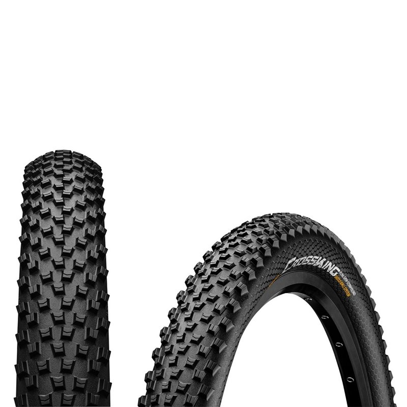 Фото Покрышка бескамерная Continental Cross King — 27.5 x 2.00, черная, не складная, skin