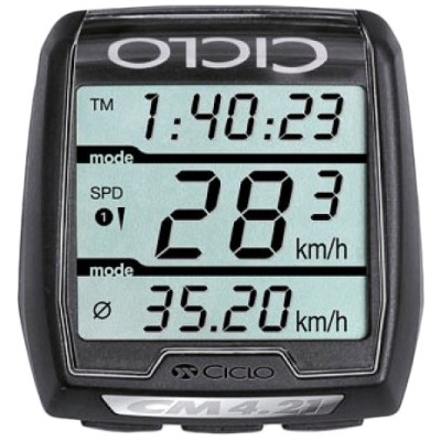 фото - Велокомп’ютер Ciclo CM 4.21 бездротовий (17 функцій