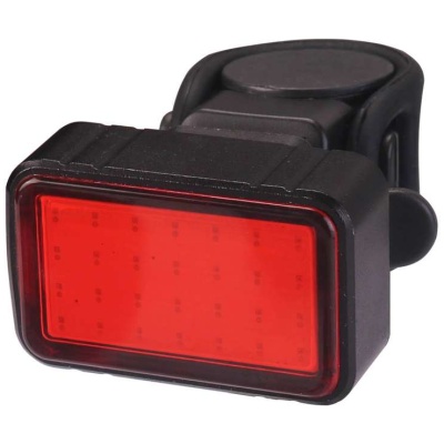 фото - Блимавка задняя Green Cycle GLT-203, з алюмінієвою рамкою, COB LED, 30 Люмен; 6 режимів