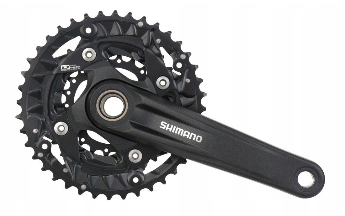 Фото Шатун L175мм 22-30-40Т SHIMANO Deore FC-MT5003 без каретки, с интегр.осью