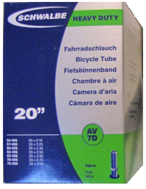 фото - Камера 20" (54/75×406) Schwalbe AV7D 40мм DOWNHILL EK