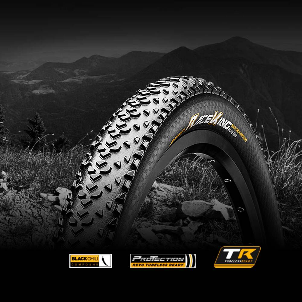 Покришка безкамерна Continental Race King ProTection 29" | 29 x 2.20 чорна, складана, skin