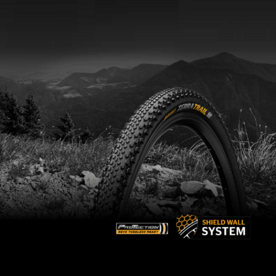 фото - Покришка безкамерна Continental Terra Trail ShieldWall 28" | 700 x 40C | 28 x 1.50 чорна, складна, skin SL