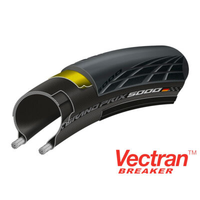 фото - Покришка безкамерна Continental Grand Prix 5000 TL 28″ | 700 x 28C чорна, складана, skin