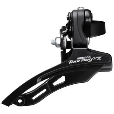 фото - Переключатель перед. индекс. под трубу 28,6мм в/тяга черн. SHIMANO FD-TZ500