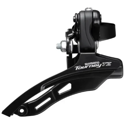фото - Переключатель перед. индекс. под трубу 28,6мм в/тяга черн. SHIMANO FD-TZ500