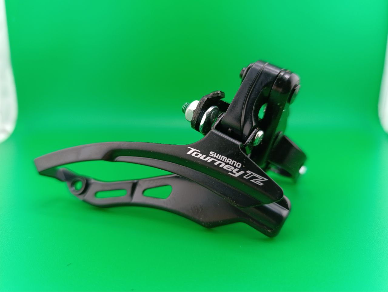 фото - Переключатель перед. индекс. под трубу 28,6мм в/тяга черн. SHIMANO FD-TZ500