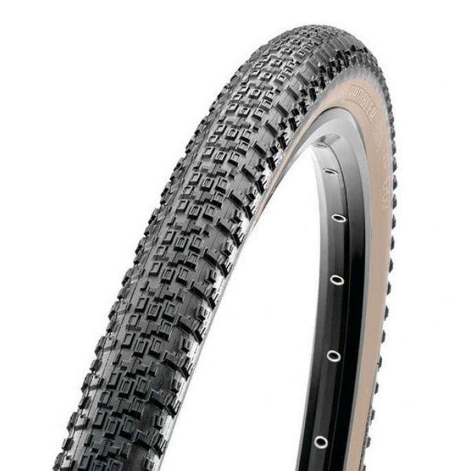 Фото Покришка 700x40C Maxxis Rambler (40-622) 60TPI, Foldable EXO/TR/Skinwall, чорна з коричневою боковиною