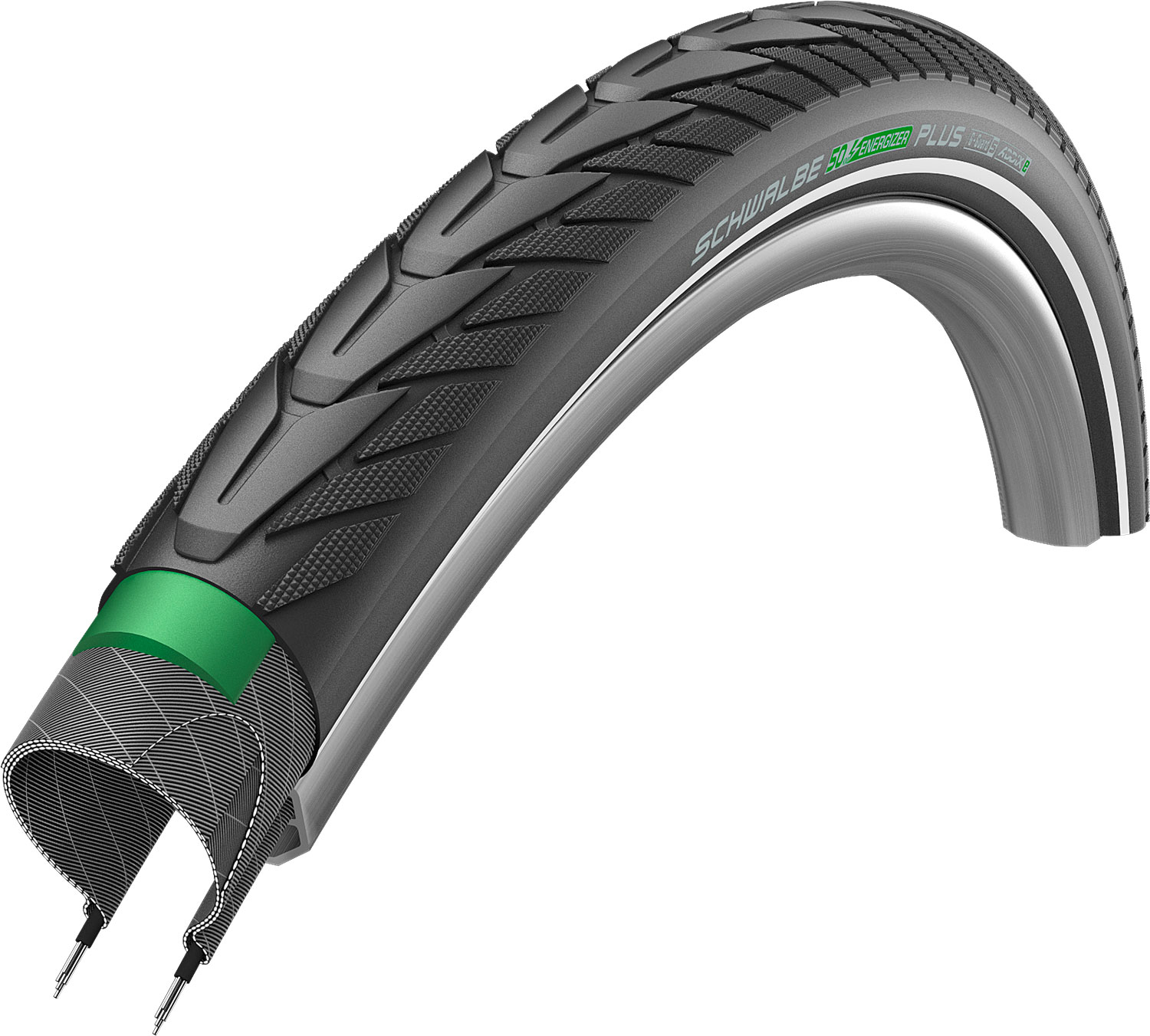 Фото Покрышка 28×1.50 700x38C (40-622) Schwalbe ENERGIZER PLUS Perf G-Guard TwinSkin B/B+RT HS492 Addix E, 67EPI 28B